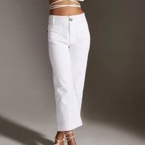 Anthropologie White Straight Leg Jeans